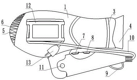 一種方便收線折疊式電吹風(fēng)的制作方法與工藝