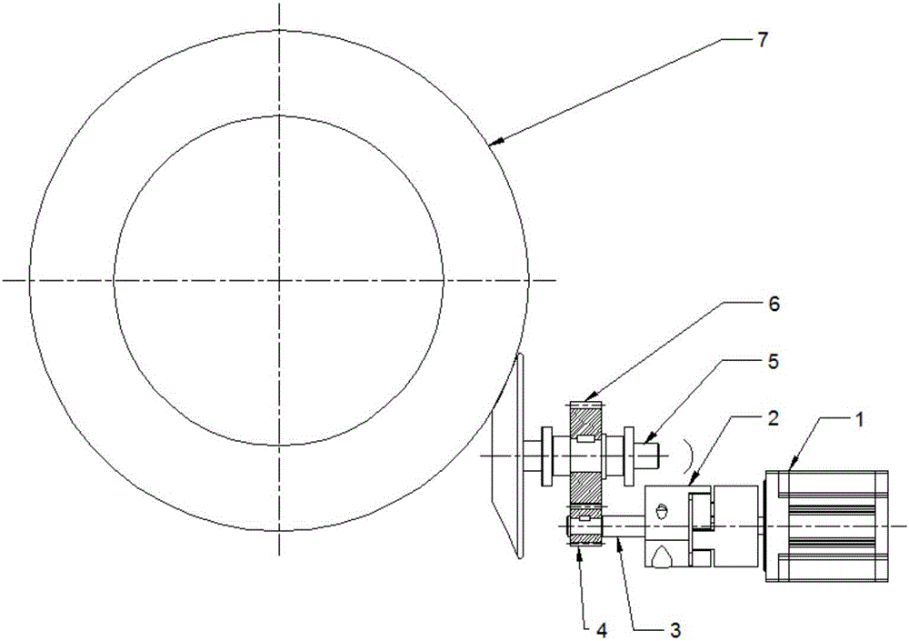 一種工程制圖萬向投影演示裝置的機(jī)械傳動單元的制作方法