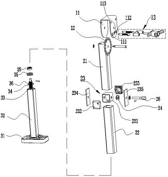 一種拖掛式房車駐車支腿的制作方法與工藝