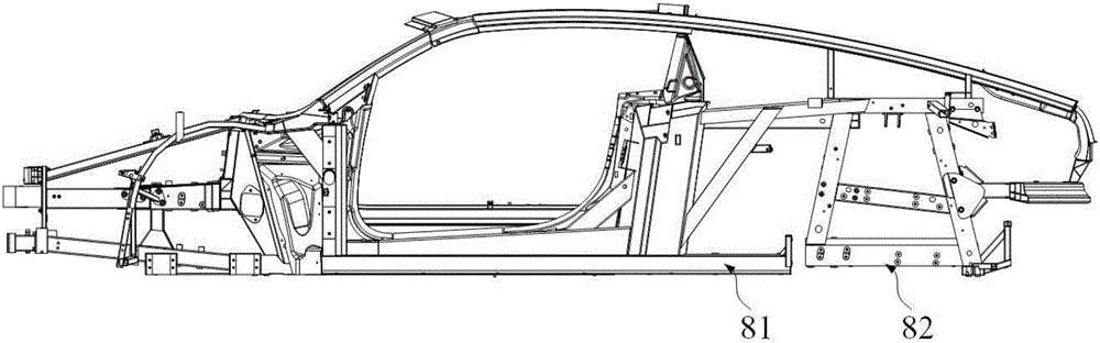 一种汽车及其电池箱框架与车身后部总成的连接结构的制作方法与工艺