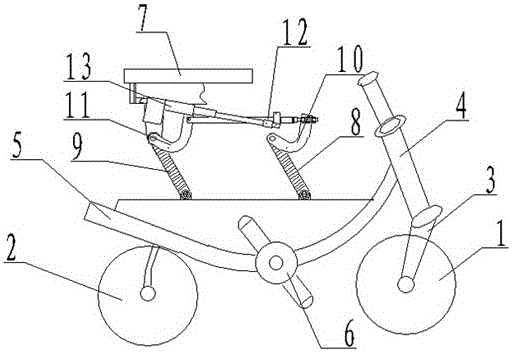 一种车座高度可调的自行车的制作方法与工艺
