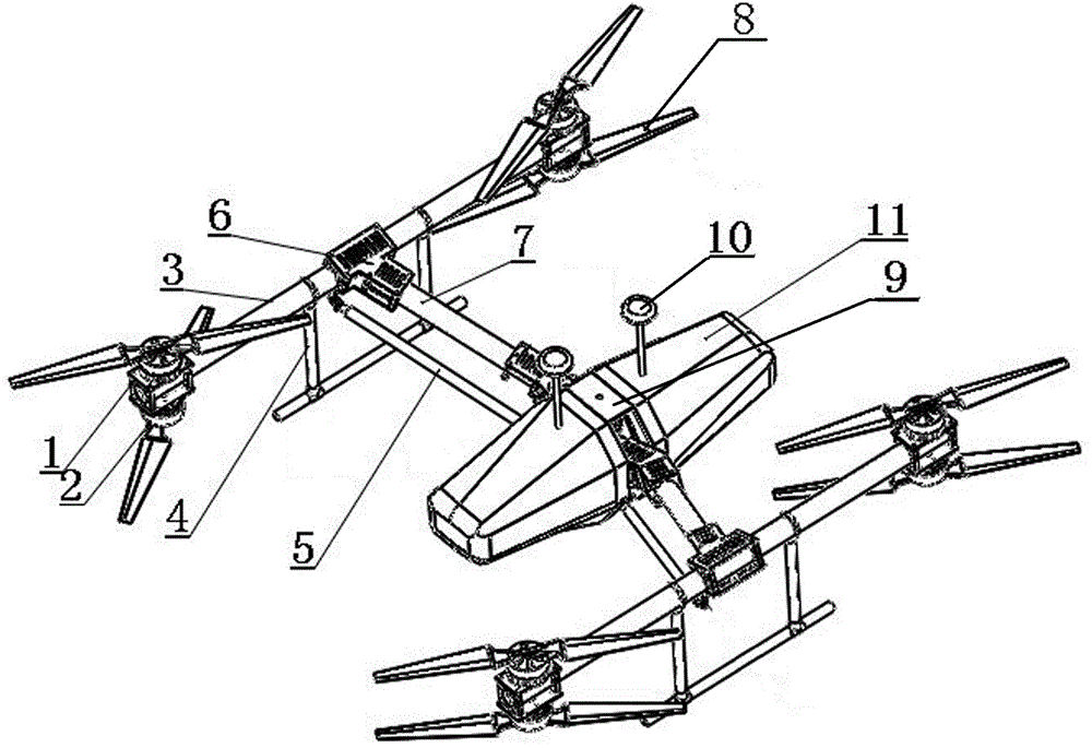 一种H型结构的可双向变形无人机的制作方法与工艺