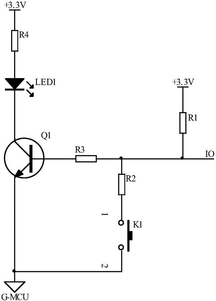 一种LED显示与按键检测的复用处理电路的制作方法与工艺