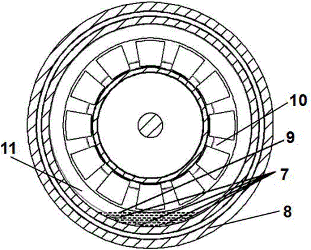 一種輪轂電機(jī)導(dǎo)熱油霧化冷卻結(jié)構(gòu)的制作方法與工藝