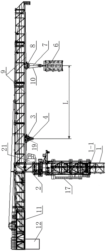 一种自升式塔机标准节引入装置的制作方法