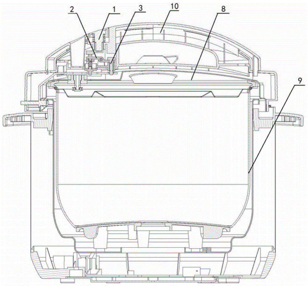 高压锅盖锁定装置以及高压锅的制作方法