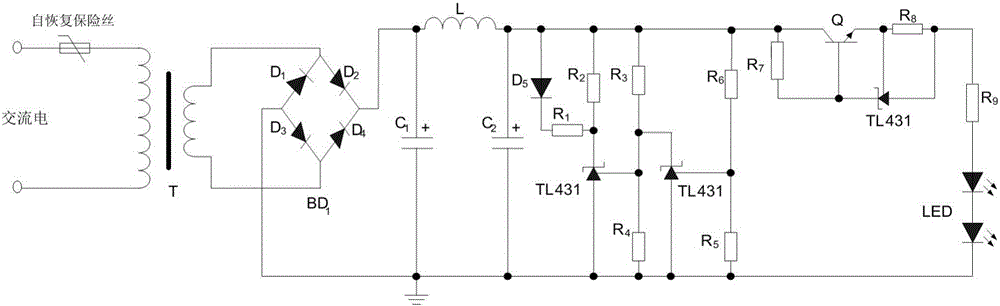 一種用于龍門吊警示燈限制啟動電流的電路系統(tǒng)的制作方法與工藝