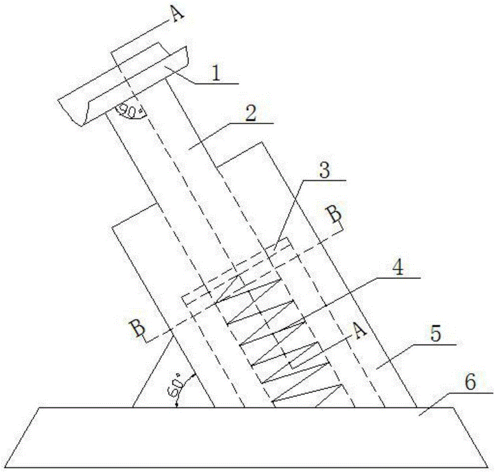 一种断铅法标定声发射传感器的支架装置的制作方法