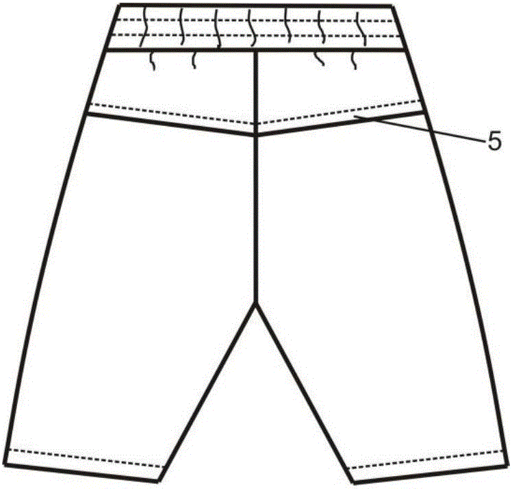 夏装男生下裤缝型结构系统的制作方法与工艺