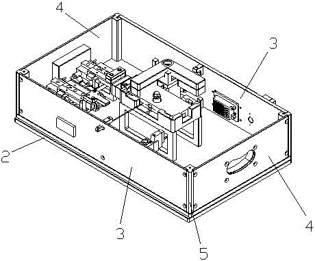 測(cè)試夾具的外箱體安裝結(jié)構(gòu)的制作方法與工藝