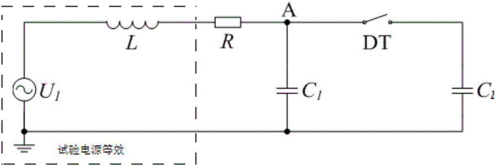 一种隔离开关电流开合能力试验限制电压升高的回路及方法与流程