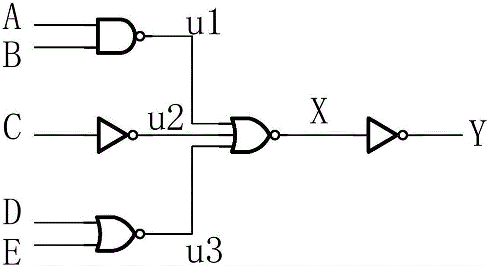 五輸入端組合邏輯電路的晶體管級實(shí)現(xiàn)方案的電路的制作方法與工藝