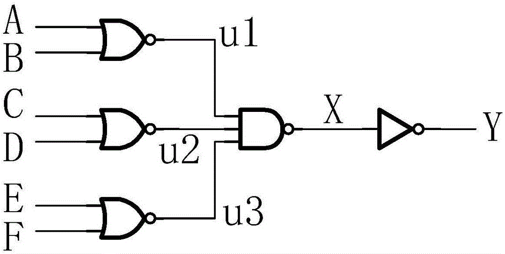 六輸入端組合邏輯電路的晶體管級(jí)實(shí)現(xiàn)方案的電路的制作方法與工藝