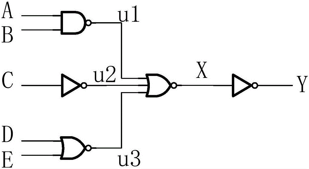 五輸入端組合邏輯電路的晶體管級實現(xiàn)方案的電路的制作方法與工藝