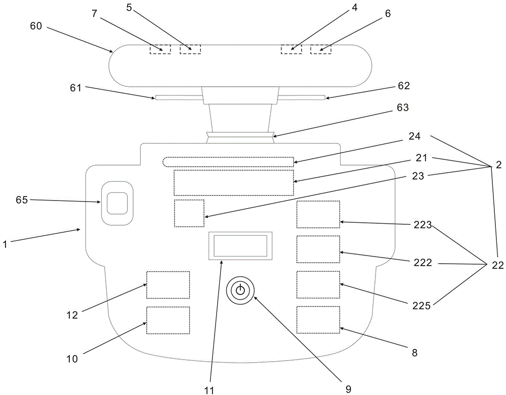 搖柄按鈕式和方向盤(pán)式遙控挖掘機(jī)玩具的無(wú)線(xiàn)遙控裝置的制作方法