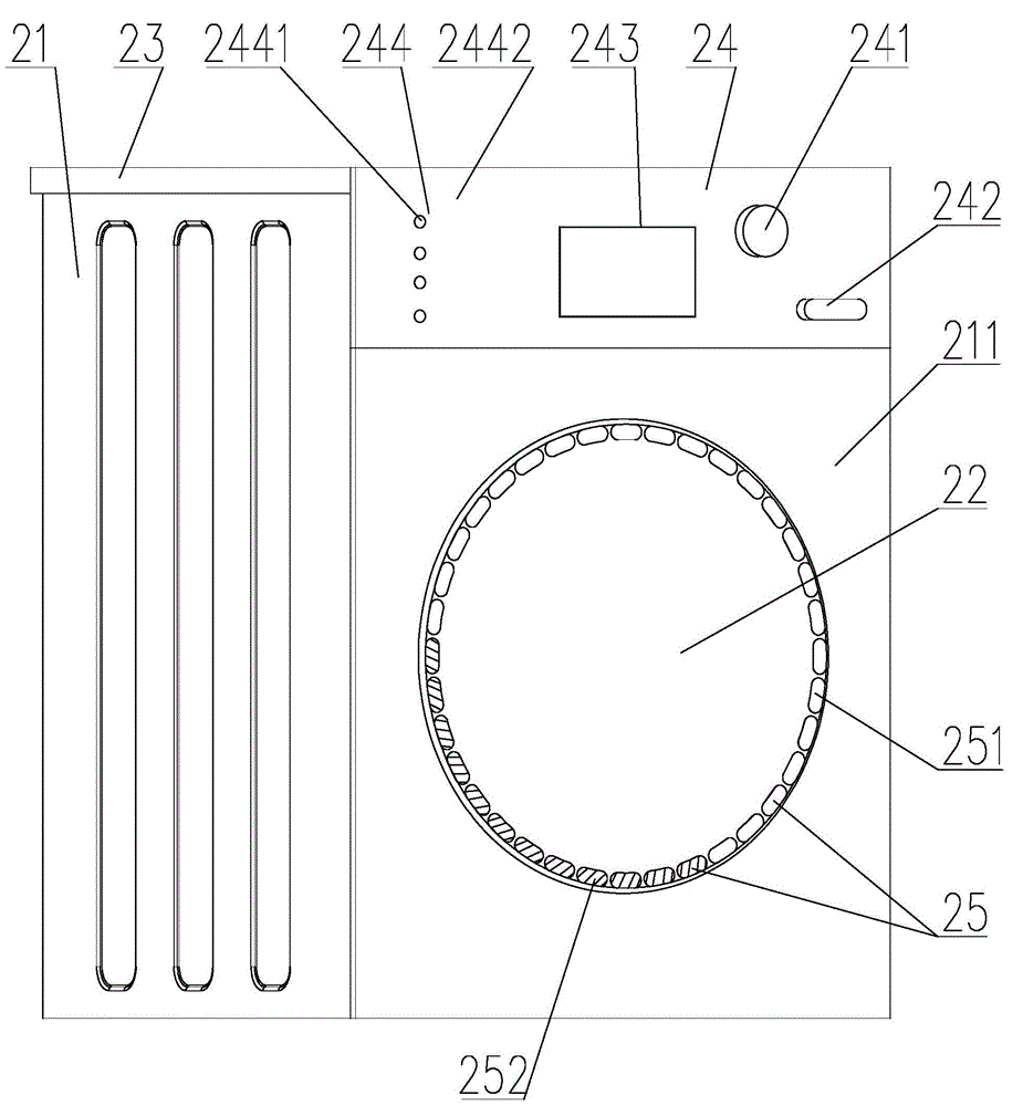 一種帶呼吸燈組的洗衣機(jī)的制作方法與工藝