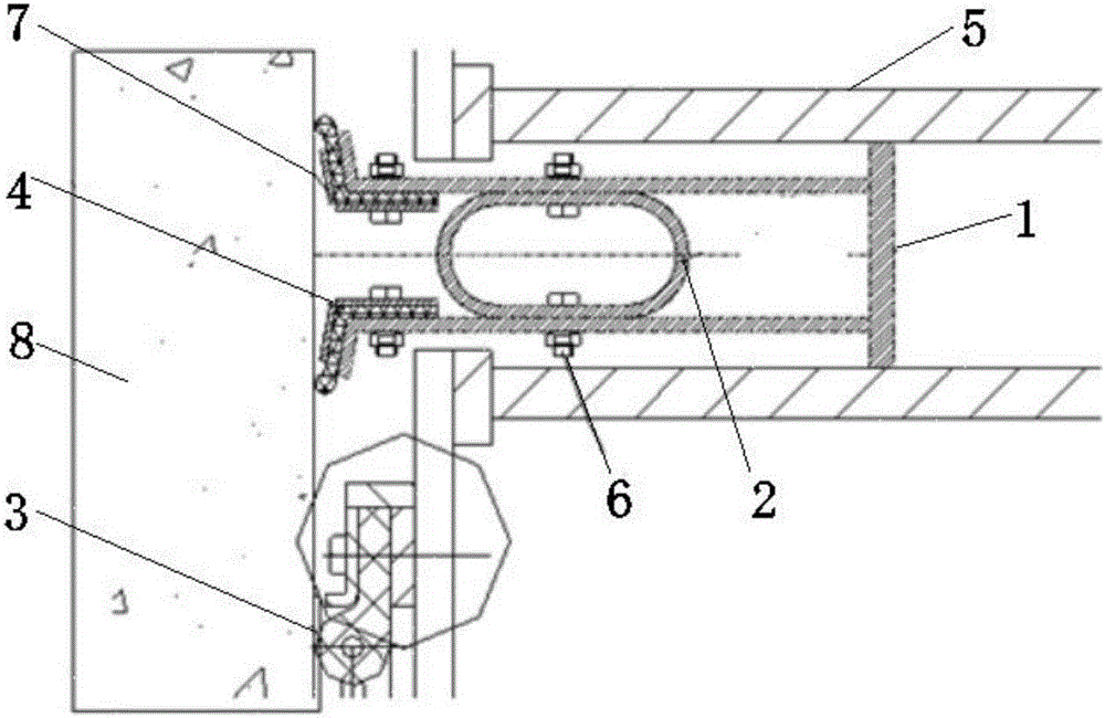 一种潜孔平面闸门双向止水减振的弹性水封装置的制作方法