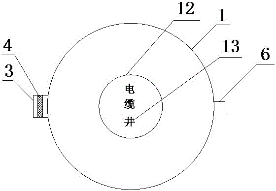 一种电缆井的井盖组件及其工作方法与流程