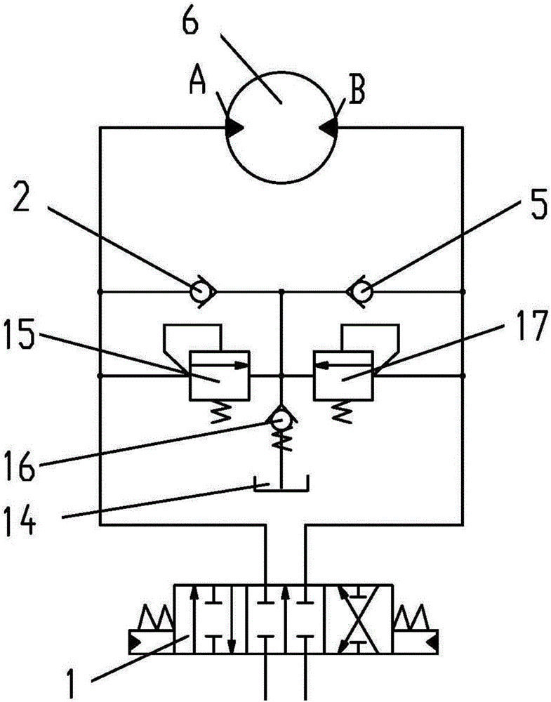 一種液壓挖掘機回轉(zhuǎn)節(jié)能系統(tǒng)的制作方法與工藝