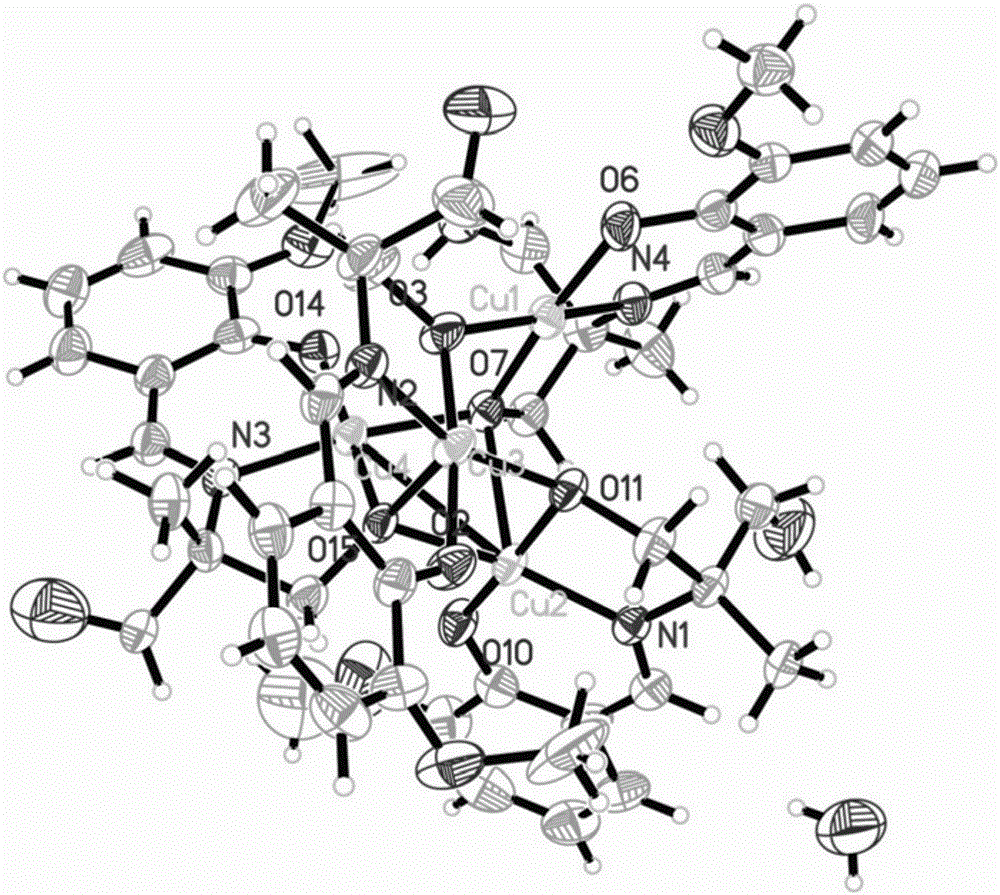 磁性材料水楊醛衍生物席夫堿銅配合物［Cu4(hmdo)4］·H2O及合成方法與流程