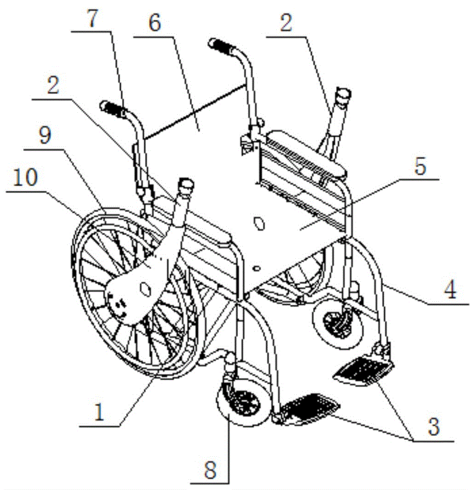 一种带手驱装置的轮椅的制作方法