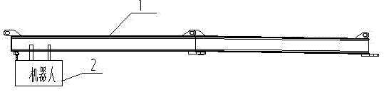 一種軌道式機(jī)器人距離定位和里程校準(zhǔn)裝置及方法與流程