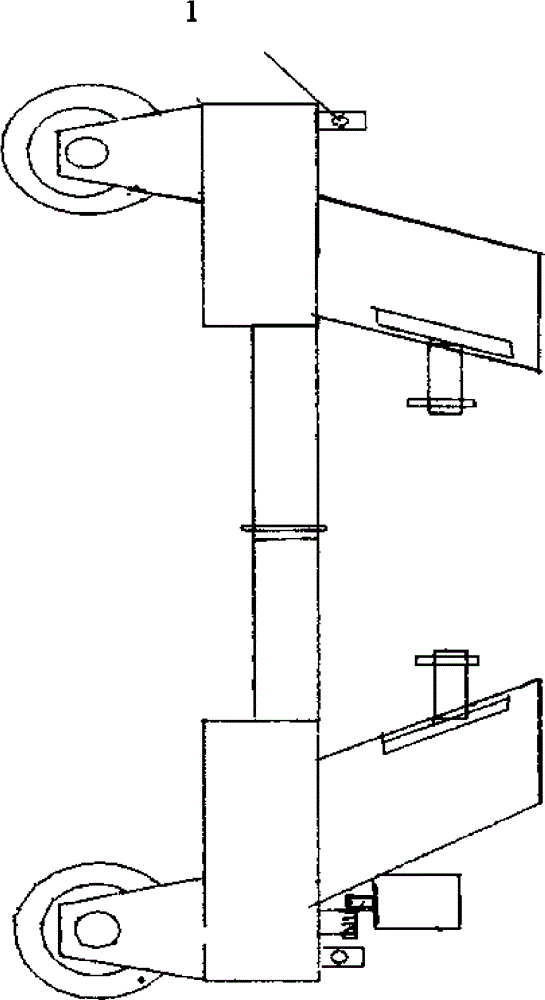 人字梯可移动底座的制作方法与工艺