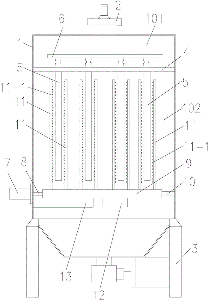 组合脉冲除尘器的制作方法与工艺