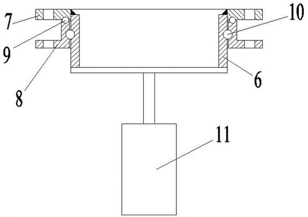 一種噴霧機(jī)風(fēng)筒旋轉(zhuǎn)支撐裝置的制作方法