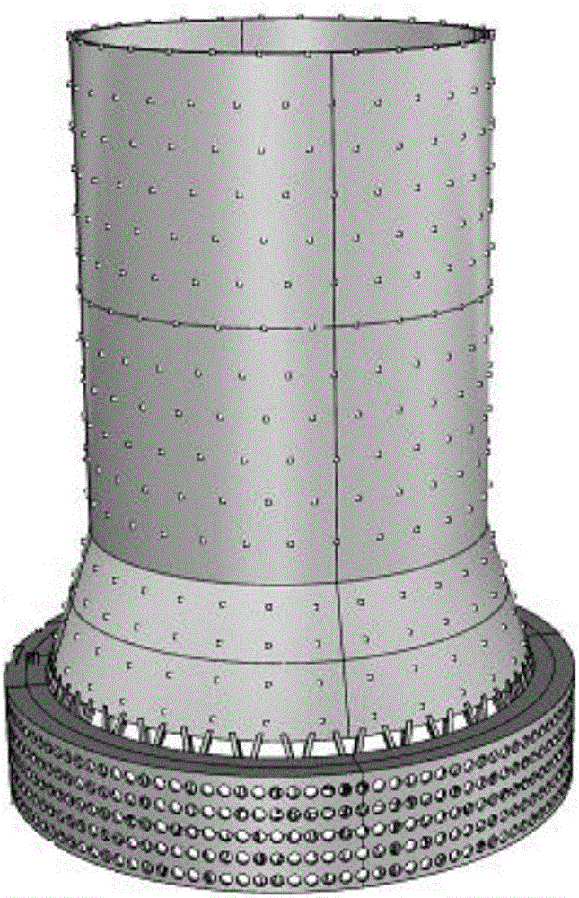 直筒‑锥段型钢结构冷却塔风压极值的确定方法及装置与流程