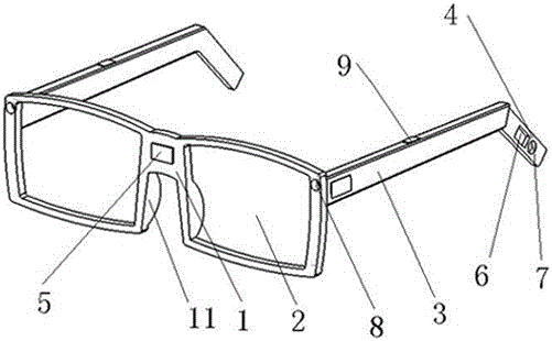 一种补光眼镜及其控制方法与流程