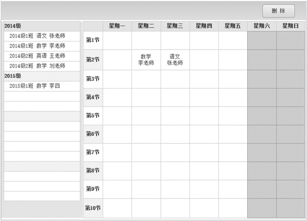 一種課程數(shù)據(jù)排布的處理方法和系統(tǒng)與流程