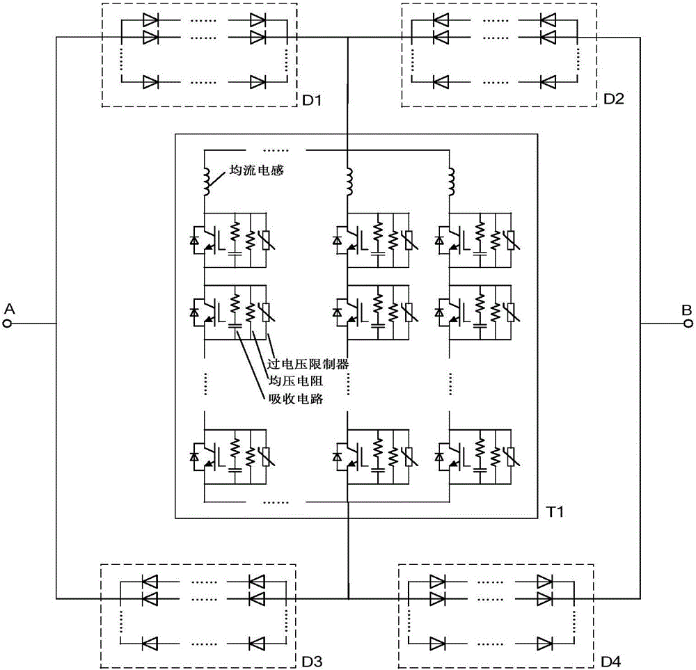 大功率双向开断的混合式直流断路器的制作方法与工艺