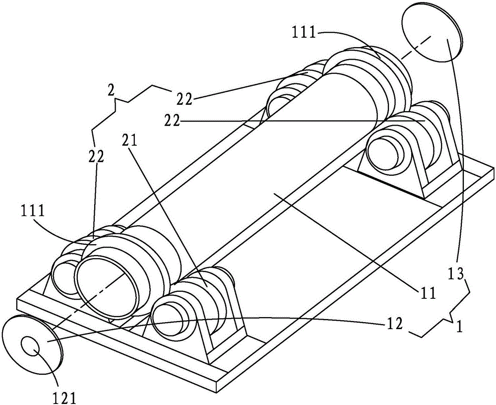 一种卧螺离心机的圆管生产装置的制作方法