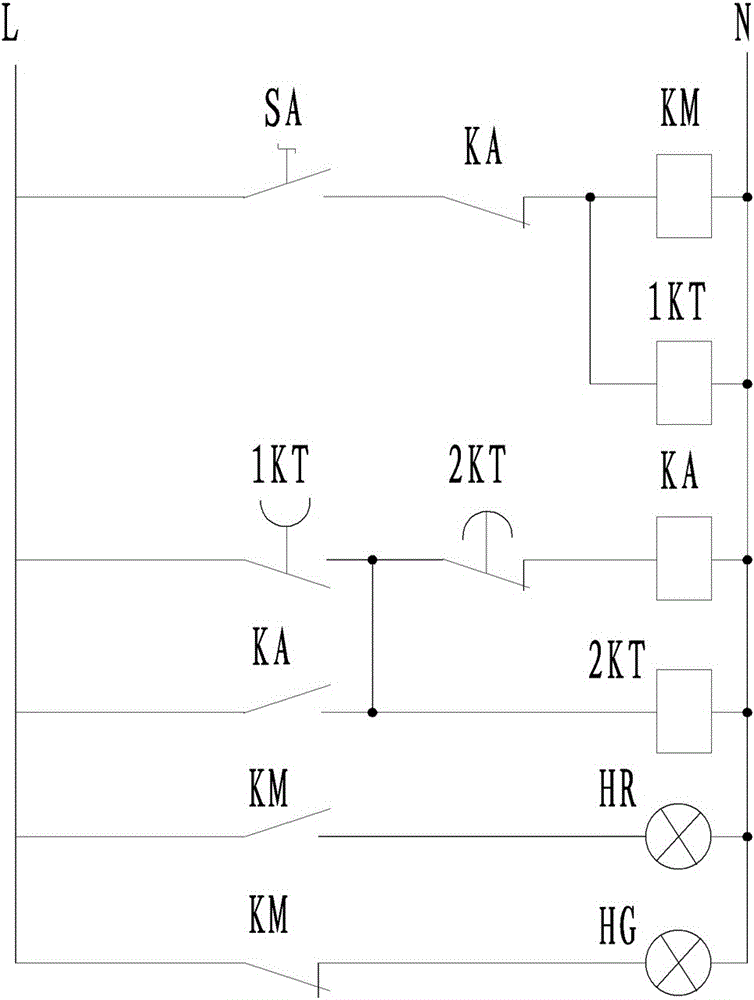 電機(jī)間歇工作控制裝置的制作方法