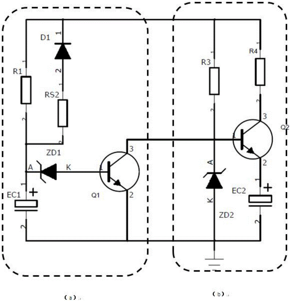 直流信号的emi滤波电路,具有加速启动作用和短路保护作用的短路保护