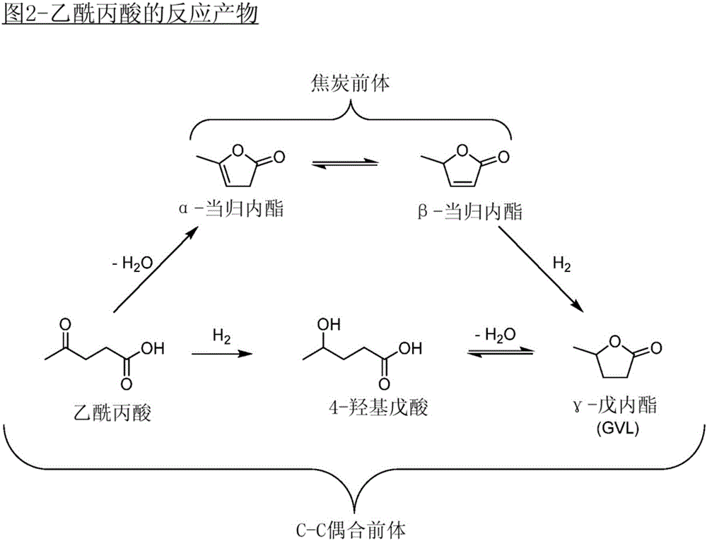 用于酮酸催化转化和加氢处理为烃的方法与流程