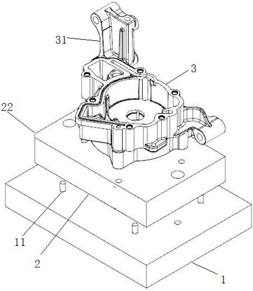 汽车变速箱供油泵壳体模型加工结构的制作方法与工艺