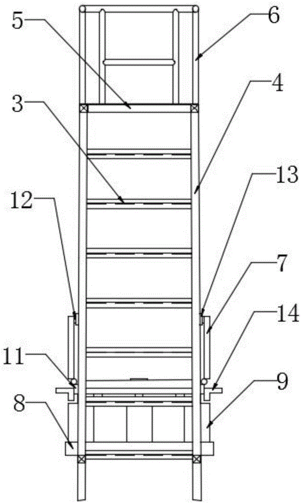 一种用于客车焊装车间的移动登高梯的制作方法与工艺