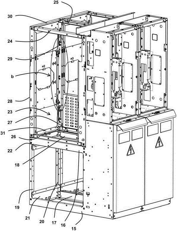 用于联接至少两个中压柜的装置以及配电操作台的制作方法