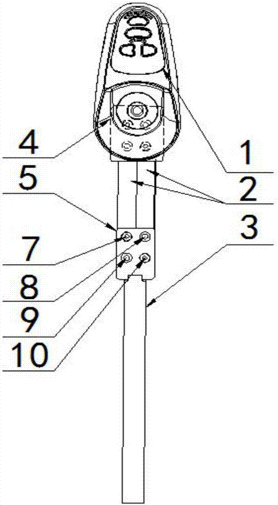 電動(dòng)輪椅控制器單側(cè)限位偏擺裝置的制作方法