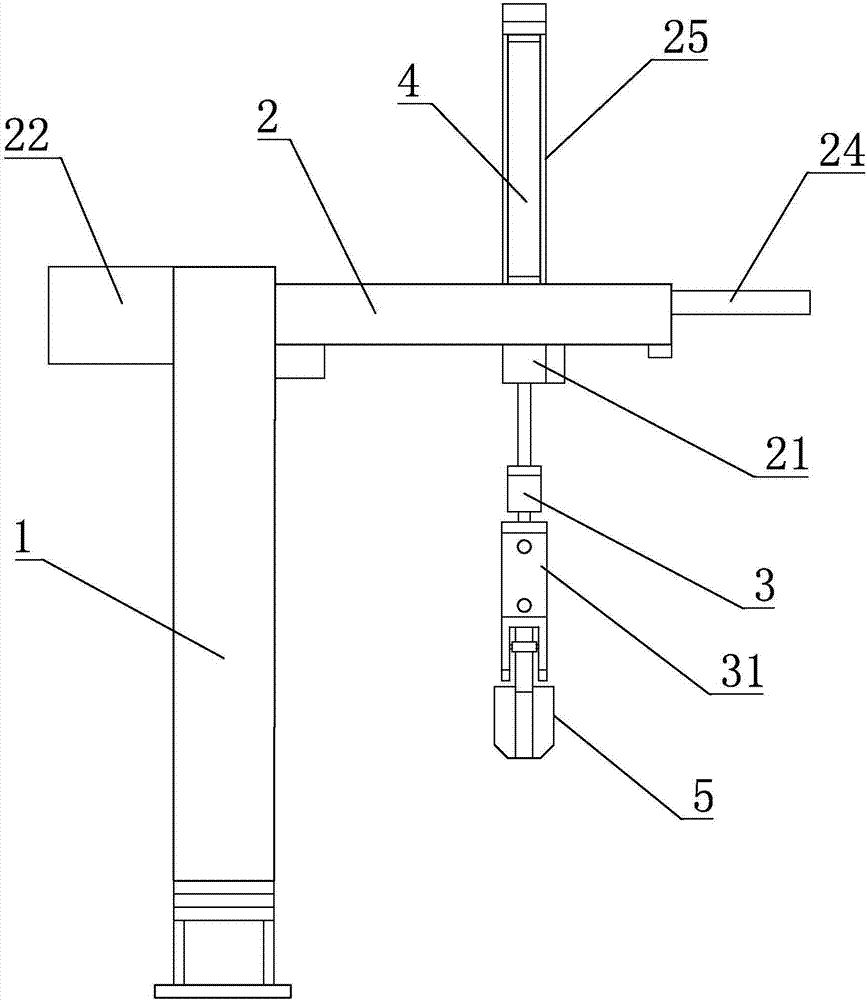 一種斜臂式注塑機(jī)機(jī)械手的制作方法與工藝