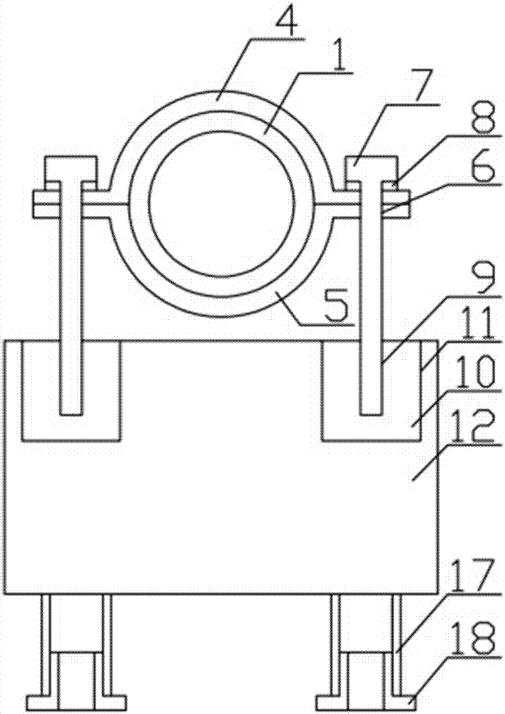 新型油田集輸用離心泵固定裝置的制作方法