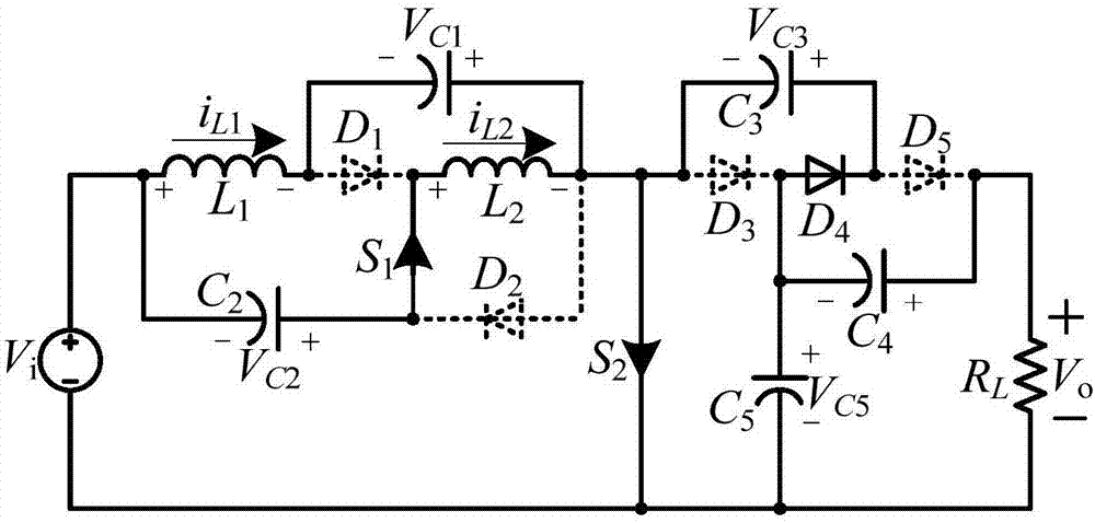 一种开关电容型混合准Z源变换器的制作方法与工艺