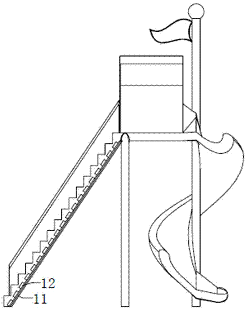 教玩具滑梯的安裝結(jié)構(gòu)的制作方法與工藝