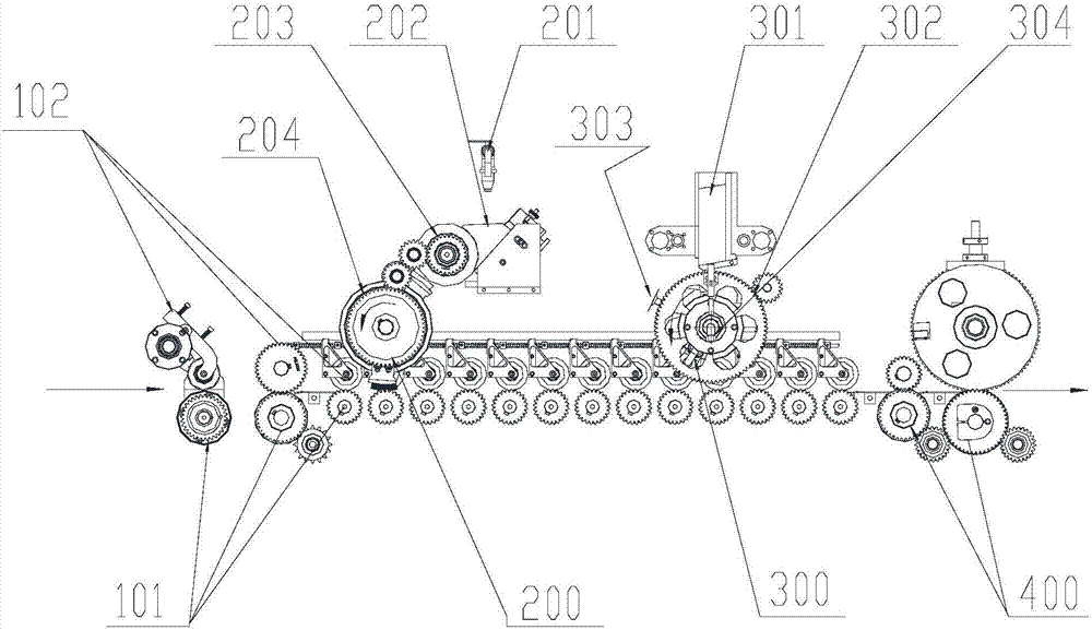 袋口上胶粘卡机构的制作方法与工艺