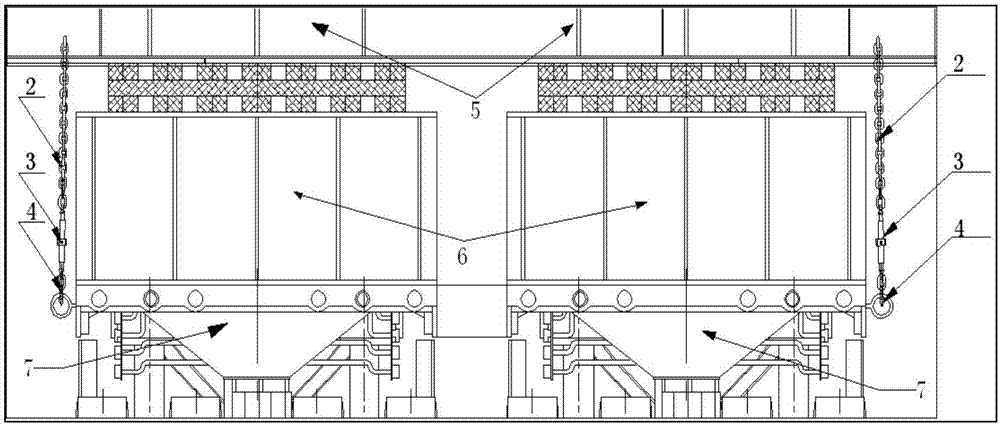 大型结构滚装装船拉紧装置的制作方法