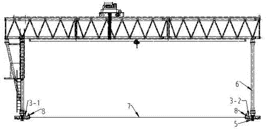 門式起重機橫移平車及橫移方法與流程