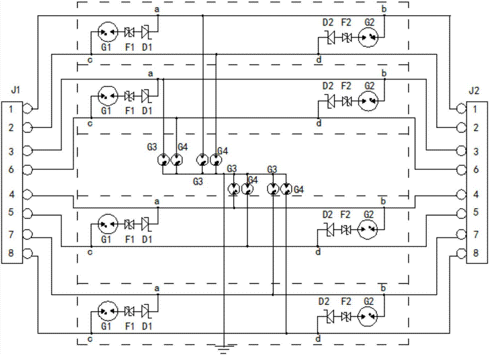 網(wǎng)絡(luò)監(jiān)控?cái)z像機(jī)的多功能電涌保護(hù)器的制作方法與工藝