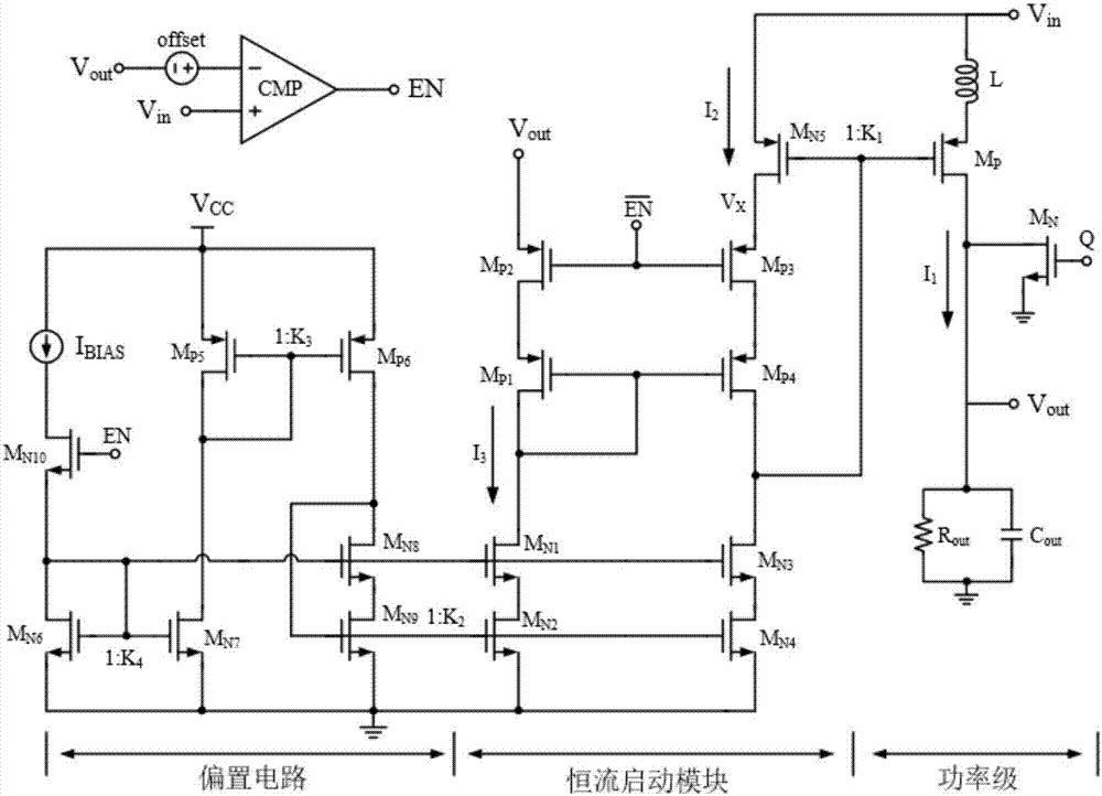 一種應(yīng)用于升壓變換器的恒流啟動(dòng)電路的制作方法與工藝